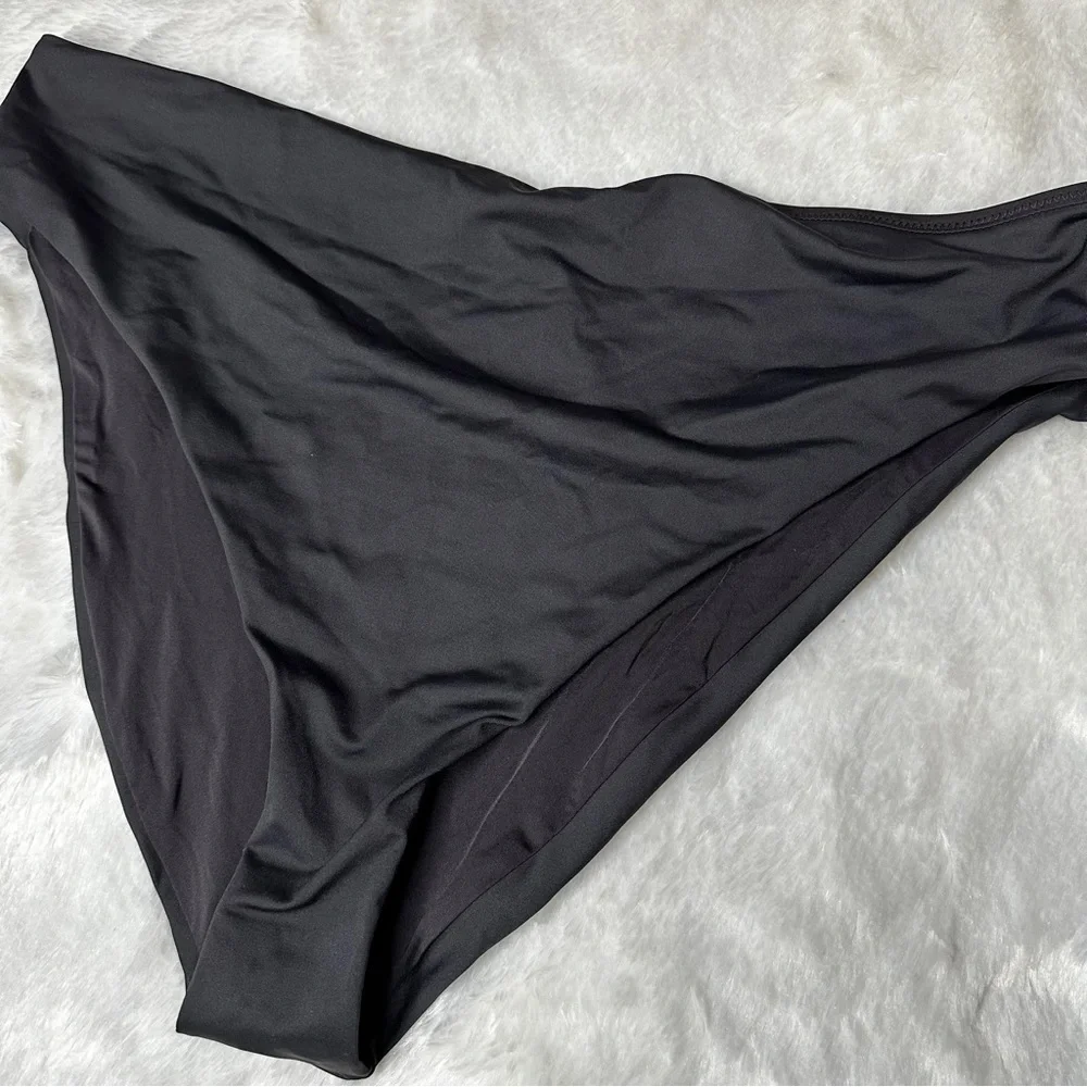 NWT Skims Signature Swim Mid Rise Bikini Bottoms Onyx Women’s 3X